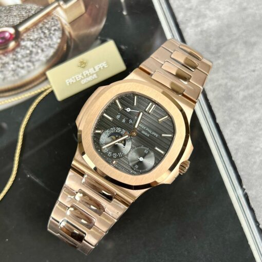 Patek Philippe Nautilus 5712/1R-001 1:1 Best Edition GR Factory Grey Dial Rose Gold - Image 3