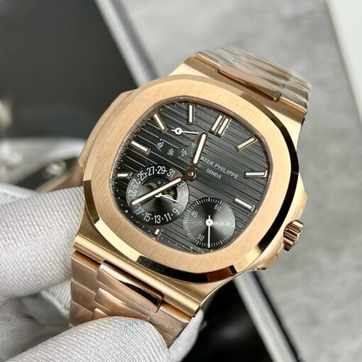 Patek Philippe Nautilus 5712/1R-001 1:1 Best Edition GR Factory Grey Dial Rose Gold - Image 5