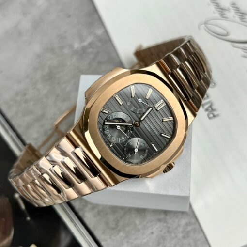 Patek Philippe Nautilus 5712/1R-001 1:1 Best Edition GR Factory Grey Dial Rose Gold - Image 9