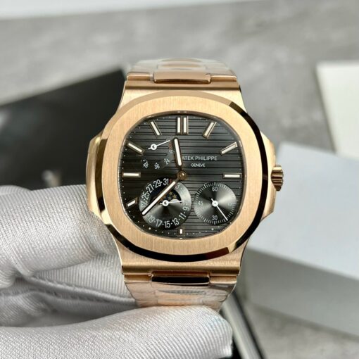 Patek Philippe Nautilus 5712/1R-001 1:1 Best Edition GR Factory Grey Dial Rose Gold - Image 11