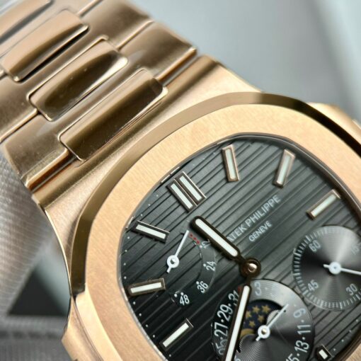 Patek Philippe Nautilus 5712/1R-001 1:1 Best Edition GR Factory Grey Dial Rose Gold - Image 19