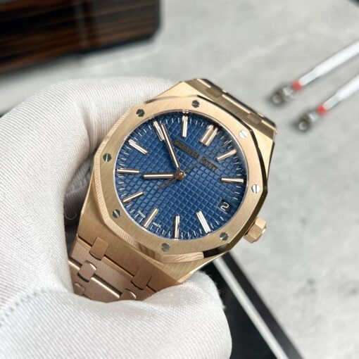 Audemars Piguet Royal Oak 15510 1:1 Best Edition APS Factory Blue Dial rose gold - Image 6