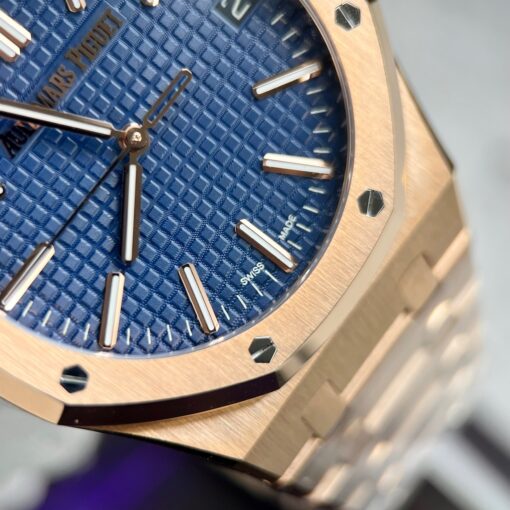 Audemars Piguet Royal Oak 15510 1:1 Best Edition APS Factory Blue Dial rose gold - Image 8