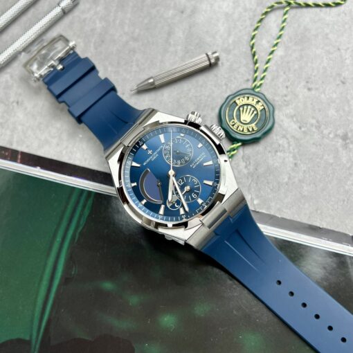 Vacheron Constantin Overseas 47450/000W-9511 TWA Factory 1:1 Best Edition Blue Dial Rubber Strap - Image 2