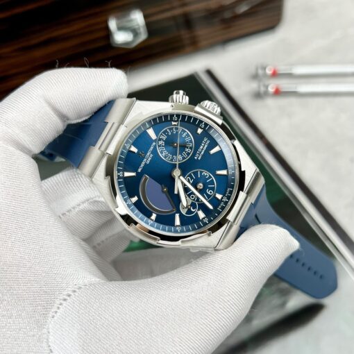 Vacheron Constantin Overseas 47450/000W-9511 TWA Factory 1:1 Best Edition Blue Dial Rubber Strap - Image 5