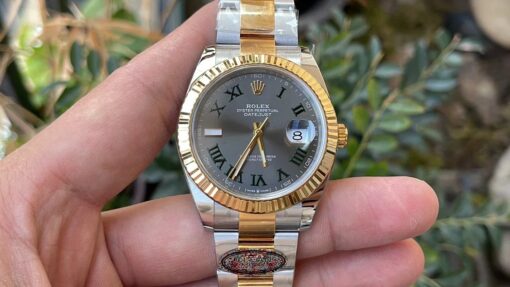 Rolex Datejust M126333-0019 1:1 Best Edition Clean Factory 41mm Wimbledon Dial Oyster Strap