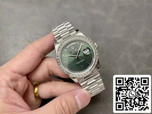 Rolex Day Date 40 M228236 Arabic Green Dial 1:1 Best Edition GM Factory V3 Counterweight Version - Image 6