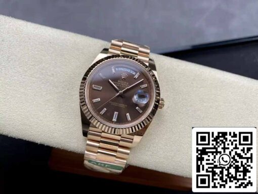 Rolex Day Date 40 M228235-0003 Chocolate Dial 1:1 Best Edition AR Factory 3255 Movement - Imagen 8