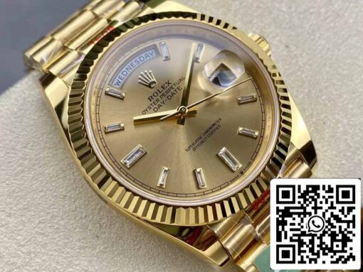 Rolex Day Date 40 M228238-0005 Yellow Gold Dial 1:1 Best Edition AR Factory 3255 Movement - Image 9