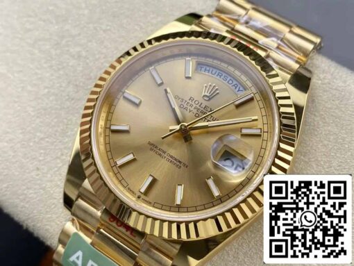 Rolex Day Date 40 M228238-0003 Yellow Gold Dial 1:1 Best Edition AR Factory 3255 Movement - Imagen 9