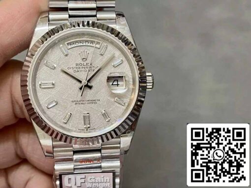 Rolex Day Date 40 M228236-0011  Meteorite Diamond Dial1:1 Best Edition QF Factory 183 gram - Image 3