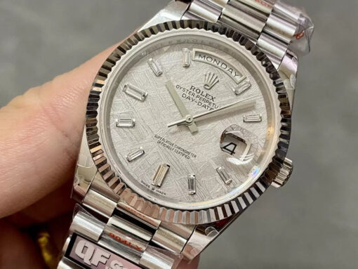 Rolex Day Date 40 M228236-0011  Meteorite Diamond Dial1:1 Best Edition QF Factory 183 gram