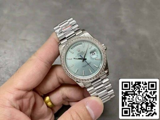 Rolex Day Date 40 m228396TBR-0001 Blue Diamond Dial 1:1 Best Edition GM Factory V3 Counterweight Version — изображение 7