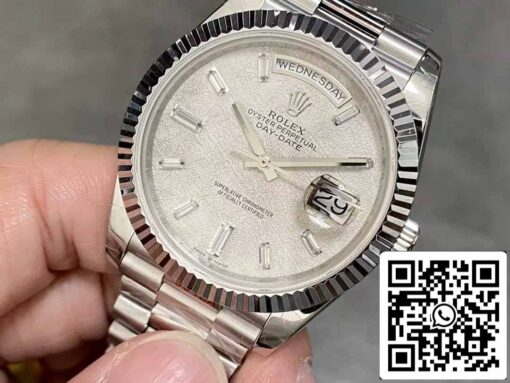 Rolex Day Date 40 m228236-0011 Meteorite Diamond Dial 1:1 Best Edition GM Factory V3 Counterweight Version - Image 9