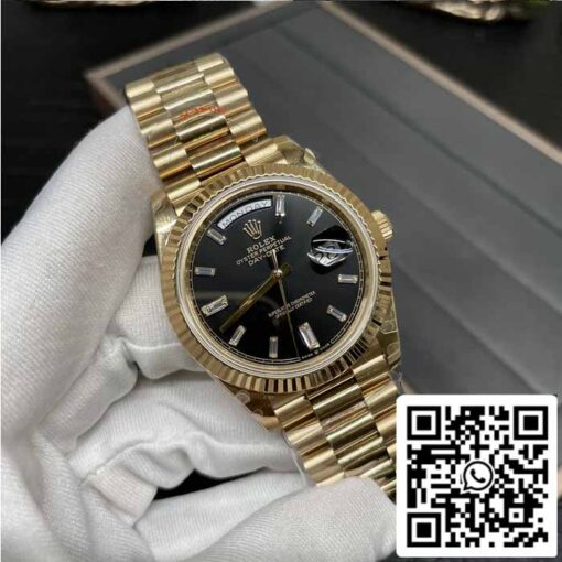 Rolex Day Date 40 M228238 -0004 Black Diamond Dial 1:1 Best Edition GM Factory V3 Counterweight Version - Image 9