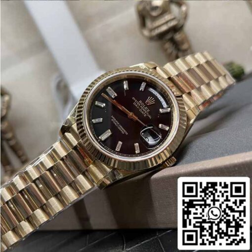 Rolex Day Date 40 M228238 -0004 Black Diamond Dial 1:1 Best Edition GM Factory V3 Counterweight Version - Image 8