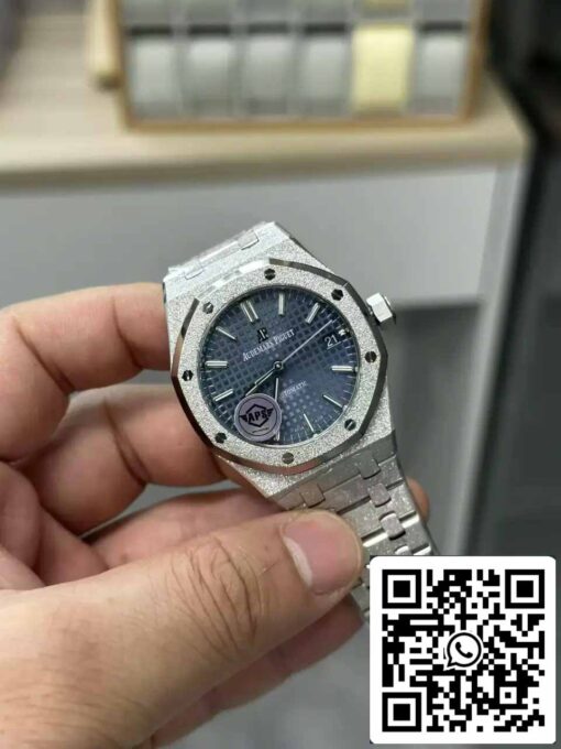 Audemars Piguet 15454BC.GG.1259BC.03 Frost Gold 1:1 best edition APS Factory Blue dial - Image 6