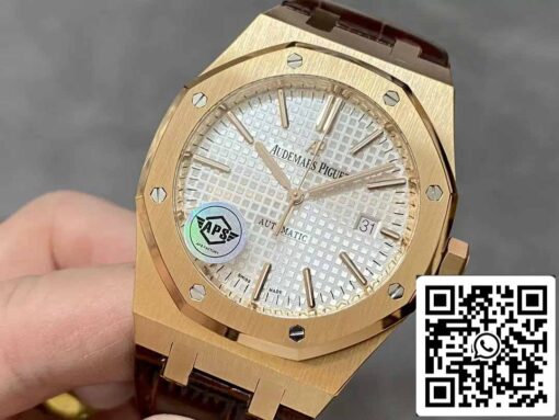 Audemars Piguet Royal Oak 15400OR.OO.D088CR.01 APS Factory V3 1:1 Best Edition White Dial - immagine 8