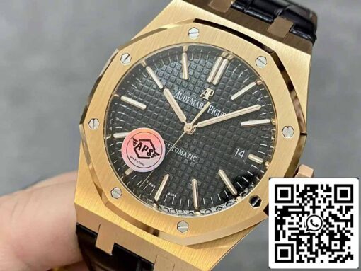 Audemars Piguet Royal Oak 15400OR.OO.D002CR.01 APS Factory V3 1:1 Best Edition Black Dial - immagine 8