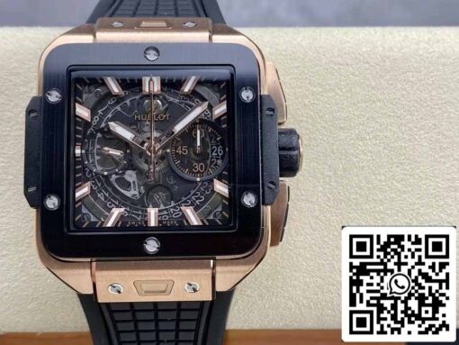 Hublot SQUARE BANG UNICO 821.OM.0180.RX 1:1 Best Edition BBF Factory - immagine 9