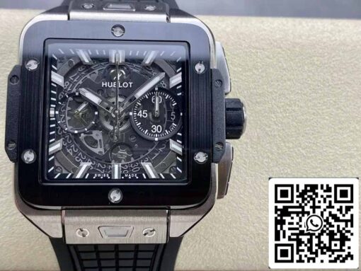 Hublot SQUARE BANG UNICO 821.NM.0170.RX 1:1 Best Edition BBF Factory Black Bezel - immagine 10