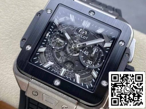 Hublot SQUARE BANG UNICO 821.NM.0170.RX 1:1 Best Edition BBF Factory Black Bezel - immagine 8