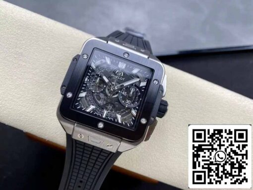 Hublot SQUARE BANG UNICO 821.NM.0170.RX 1:1 Best Edition BBF Factory Black Bezel - immagine 7