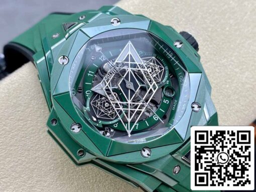 Hublot Big Bang Sang Bleu II 418.GX.5207.RX.MXM22 1:1 Best Edition BBF Factory Green Ceramic - Image 9