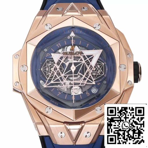 Hublot Big Bang Sang Bleu 418.OX.5108.RX.MXM20 1:1 Best Edition BBF Factory Blue Strap - Image 7