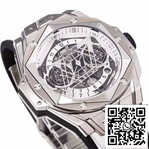 Hublot Big Bang Sang Bleu 418.NX.2001.RX.MXM20 1:1 Best Edition BBF Factory White Strap - Image 5