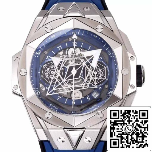 Hublot Big Bang Sang Bleu 418.NX.5107.RX.MXM20 1:1 Best Edition BBF Factory Blue Strap - Image 8