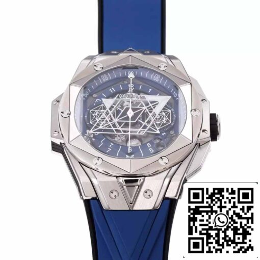 Hublot Big Bang Sang Bleu 418.NX.5107.RX.MXM20 1:1 Best Edition BBF Factory Blue Strap - Image 7