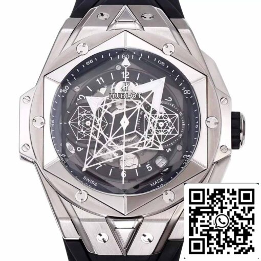 Hublot Big Bang Sang Bleu 418.NX.1107.RX.MXM19 1:1 Best Edition BBF Factory Black Strap - Image 9