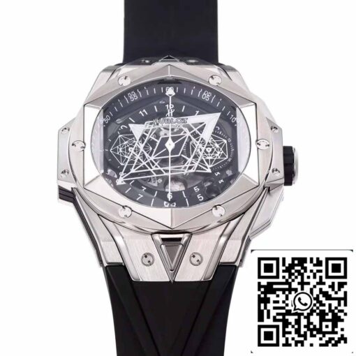 Hublot Big Bang Sang Bleu 418.NX.1107.RX.MXM19 1:1 Best Edition BBF Factory Black Strap - Image 8