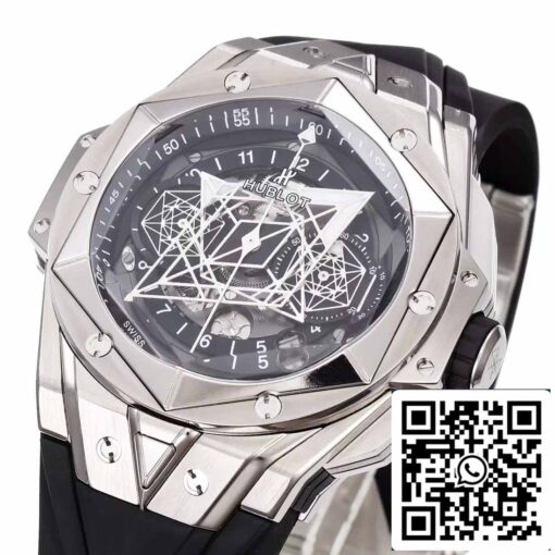 Hublot Big Bang Sang Bleu 418.NX.1107.RX.MXM19 1:1 Best Edition BBF Factory Black Strap - Image 7