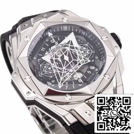 Hublot Big Bang Sang Bleu 418.NX.1107.RX.MXM19 1:1 Best Edition BBF Factory Black Strap - Image 6