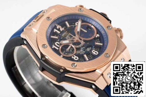 Hublot Big Bang Unico King Gold Blue 421.OX.5170.RX 1:1 Best Edition BBF Factory Blue Strap - Image 6