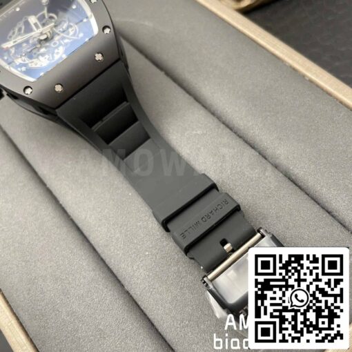 BBR Factory [V3] RICHARD MILLE  RM055 RM-055 Black Ceramic Case Black Rubber Strap – Bild 2