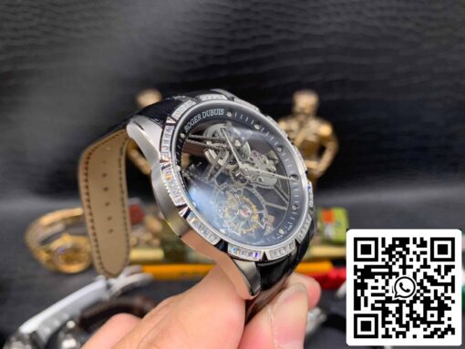 Roger Dubuis Excalibur RDDBEX0393 Silver Case 1:1 Best Edition BBR Factory V3 Tourbillon Skeleton Dial - Image 7