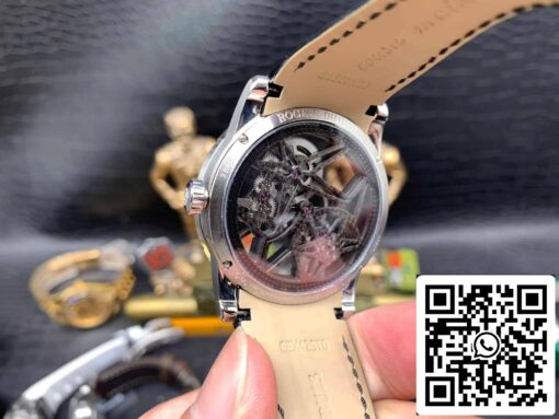 Roger Dubuis Excalibur RDDBEX0393 Silver Case 1:1 Best Edition BBR Factory V3 Tourbillon Skeleton Dial - Image 4