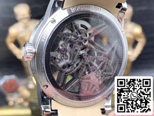 Roger Dubuis Excalibur RDDBEX0393 Silver Case 1:1 Best Edition BBR Factory V3 Tourbillon Skeleton Dial - Image 3