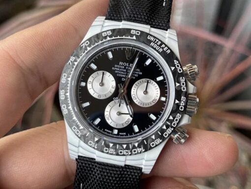 【4130 Movement DIW Modified Version】Rolex Cosmograph Daytona Series with White Carbon Fiber Case - Image 3