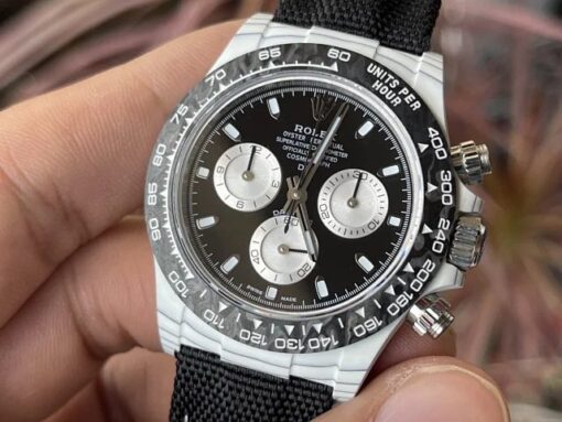 【4130 Movement DIW Modified Version】Rolex Cosmograph Daytona Series with White Carbon Fiber Case - Image 5