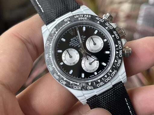 【4130 Movement DIW Modified Version】Rolex Cosmograph Daytona Series with White Carbon Fiber Case - Image 6