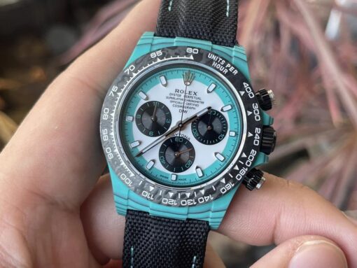 Rolex Cosmograph Daytona Series with Blue Carbon Fiber Case【4130 Movement DIW Modified Version】 - Image 4