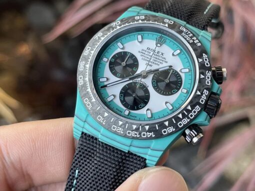 Rolex Cosmograph Daytona Series with Blue Carbon Fiber Case【4130 Movement DIW Modified Version】 - Image 6