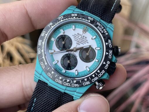 Rolex Cosmograph Daytona Series with Blue Carbon Fiber Case【4130 Movement DIW Modified Version】 - Image 9