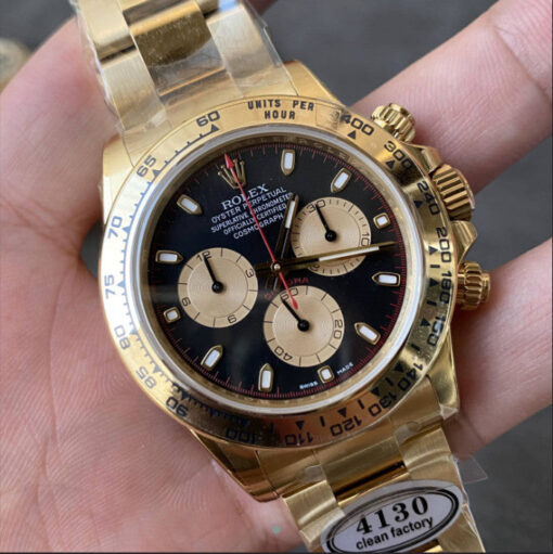 Replica Rolex Cosmograph Daytona m126508-0002 Clean Factory Yellow Gold 4130 Movement - immagine 2