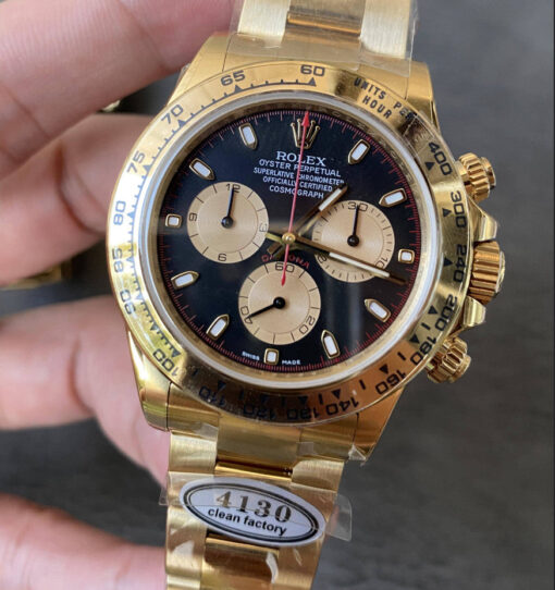 Replica Rolex Cosmograph Daytona m126508-0002 Clean Factory Yellow Gold 4130 Movement - immagine 3