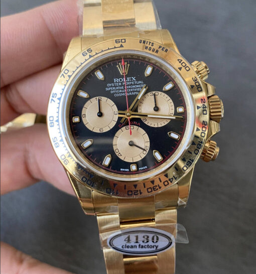 Replica Rolex Cosmograph Daytona m126508-0002 Clean Factory Yellow Gold 4130 Movement